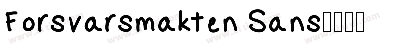 Forsvarsmakten Sans字体转换